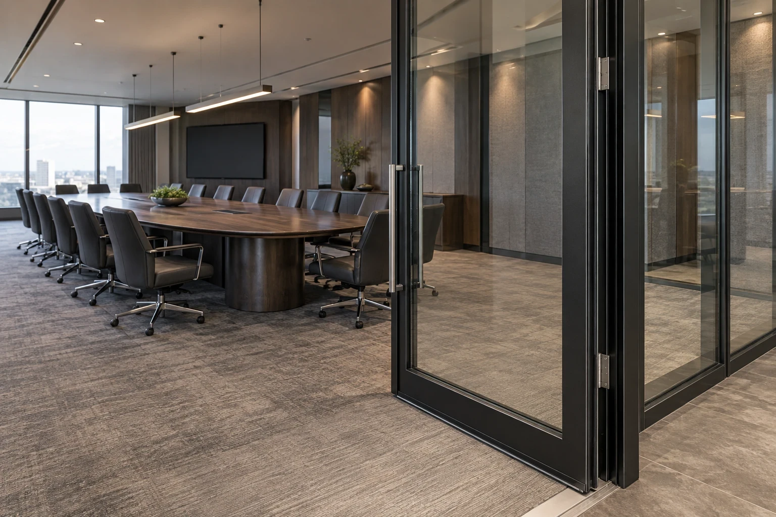 conference-room-glass-door-sealing